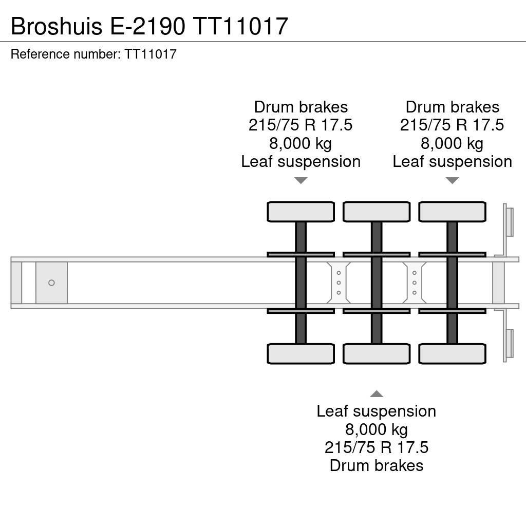 Broshuis E-2190 Nisko-utovarne poluprikolice