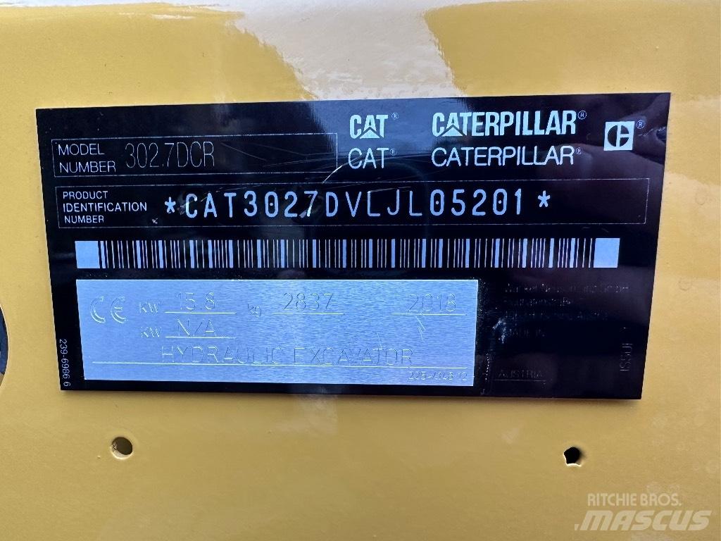 CAT 302.7 D CR Mini bageri <7t