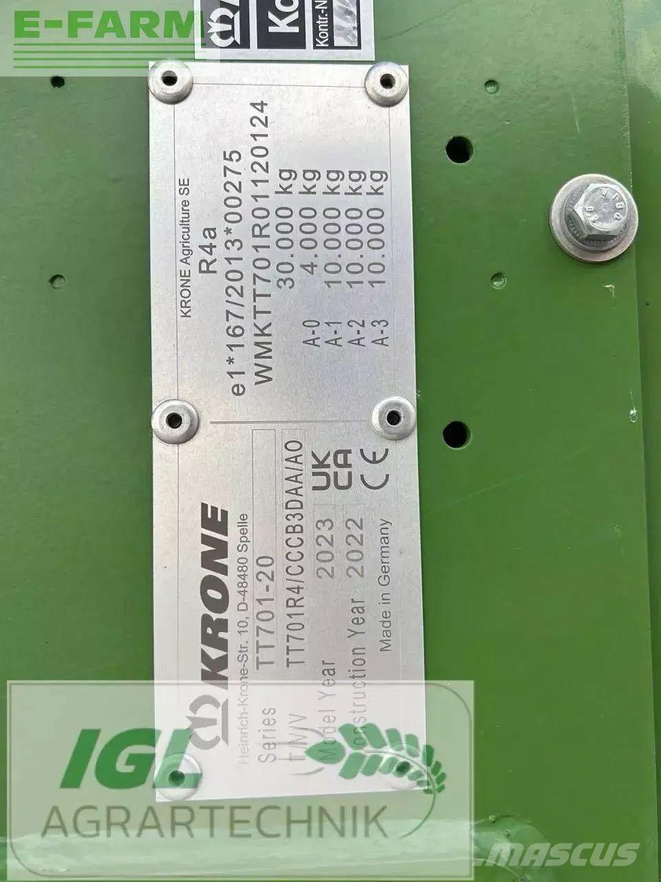 Krone tx 560 Prikolice za zrno