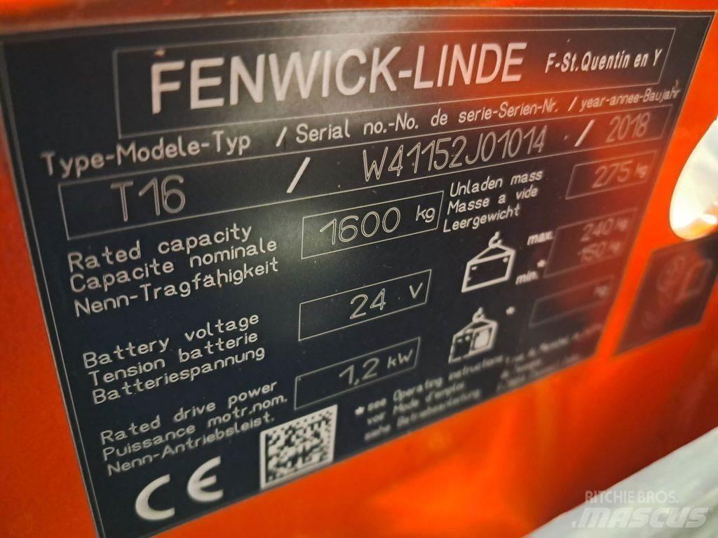Linde T16 Nisko podizni električni viličar