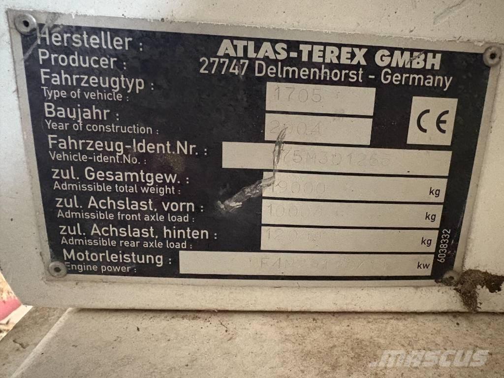 Terex 1705m Utovarni rovokopači