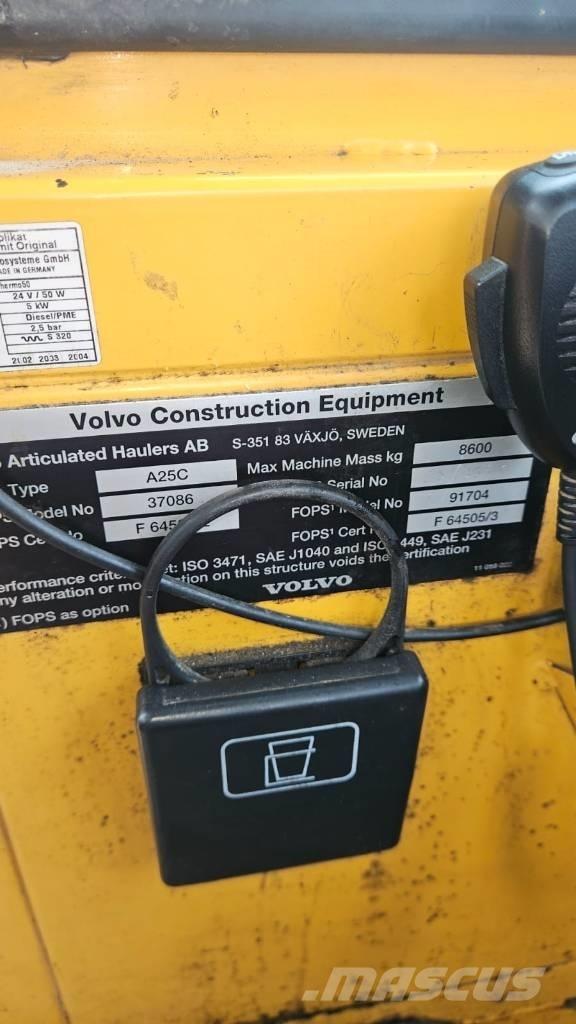 Volvo A 25 C Zglobni demperi