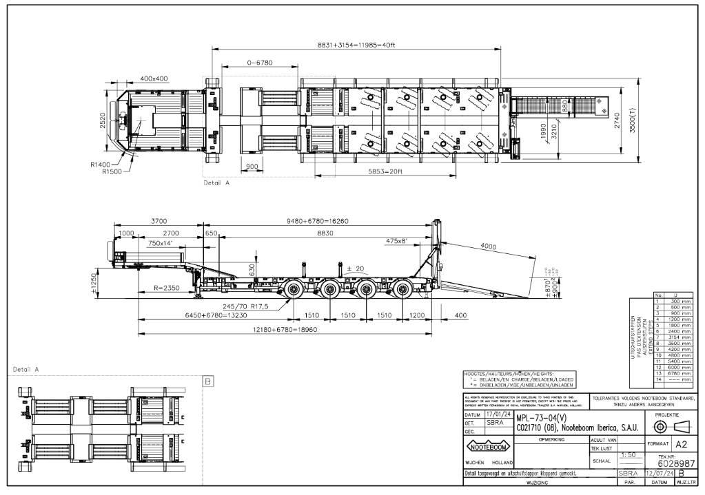 Nooteboom MPL-73-04V Nisko-utovarne poluprikolice