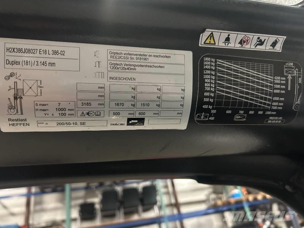 Linde e18l-02 Električni viličari