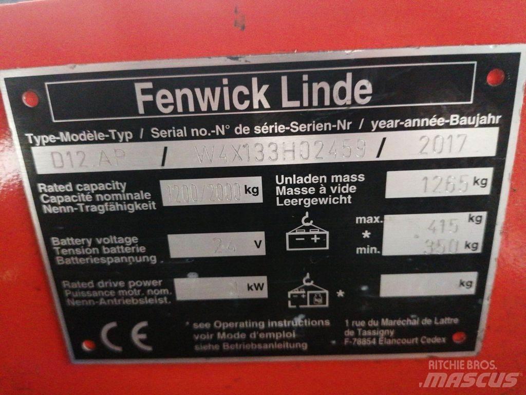 Linde D12AP Ručni električni viličar