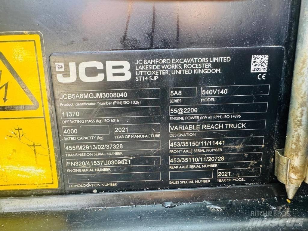 JCB 540-140 Teleskopski viličari