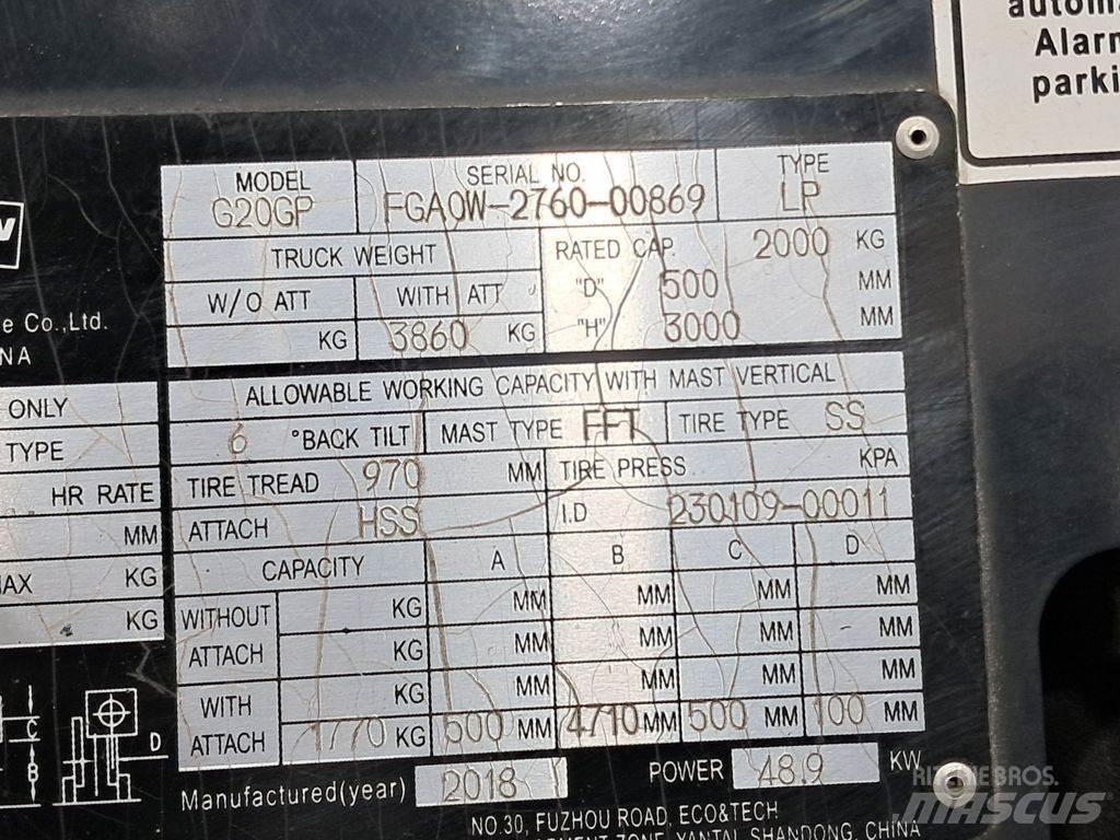 Doosan G20GP Plinski viličari
