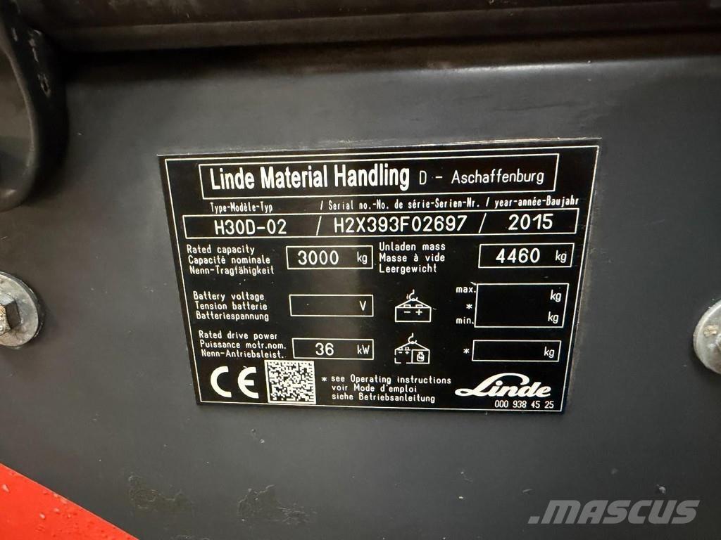 Linde H30D-02 Dizelski viličari