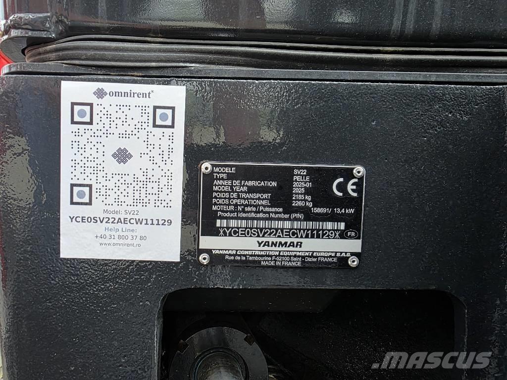 Yanmar SV 22 Mini bageri <7t