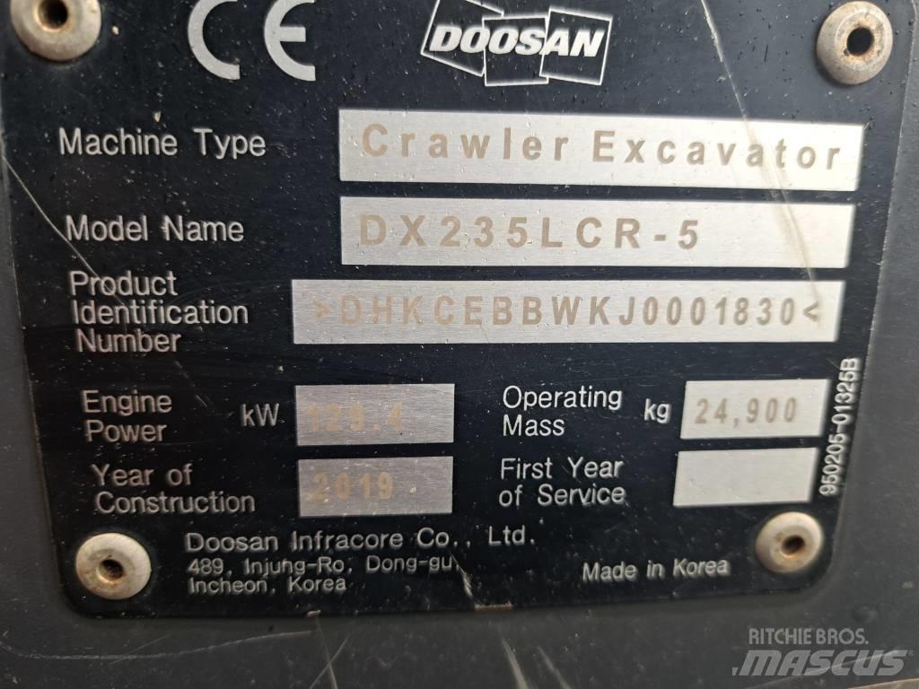 Doosan DX 235 LCR-5 Bageri gusjeničari