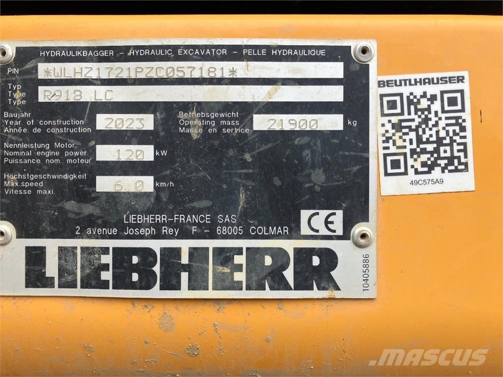 Liebherr R918 Bageri gusjeničari
