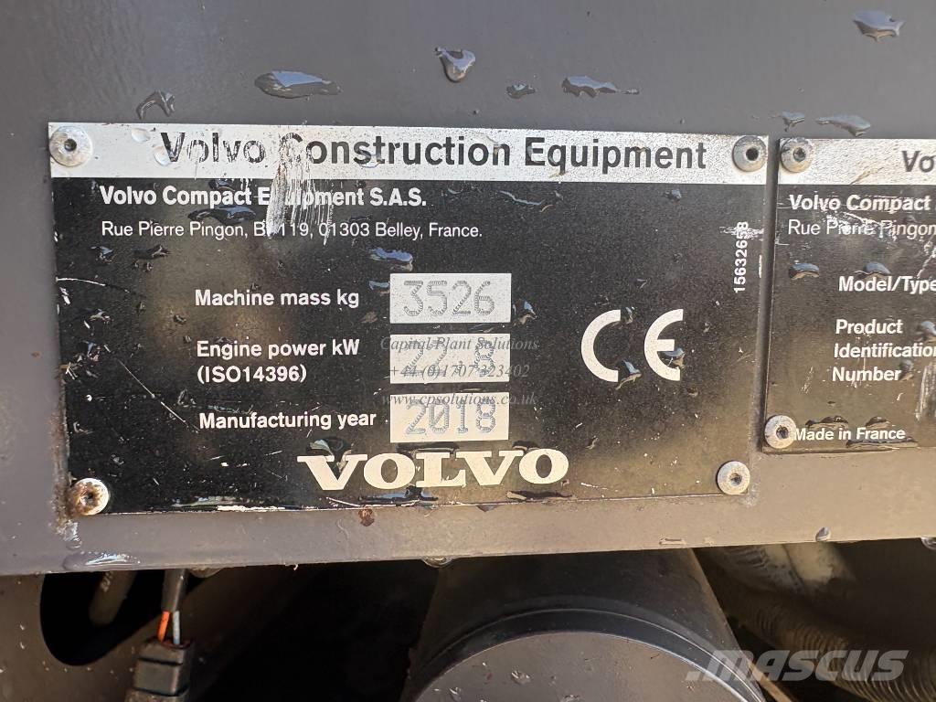 Volvo ECR 35 D Mini bageri <7t