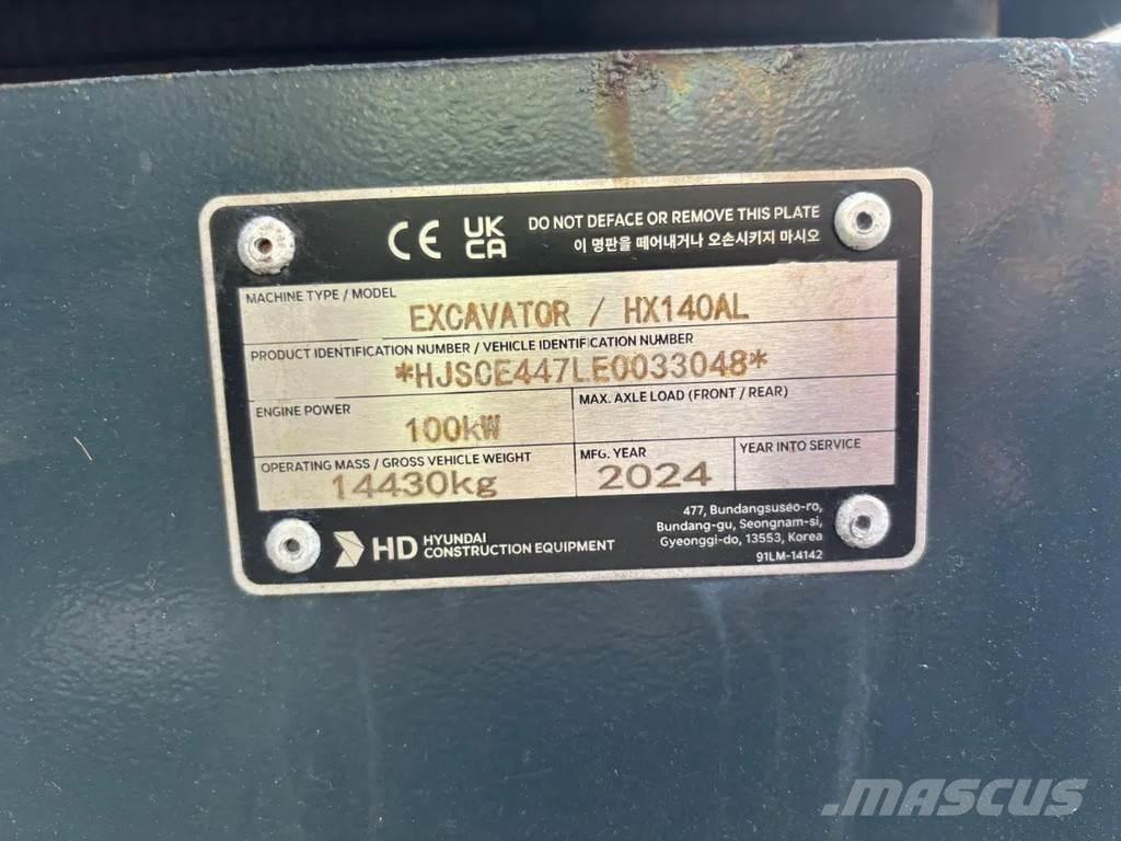 Hyundai HX140AL Bageri gusjeničari