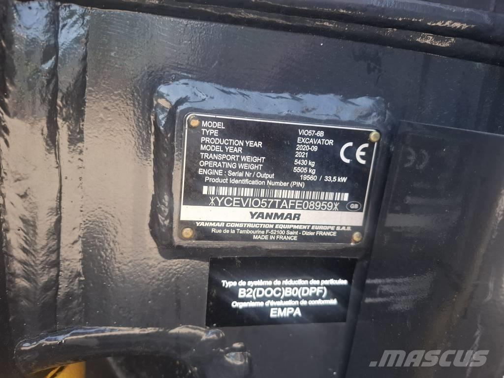 Yanmar vio 57-6B Mini bageri <7t