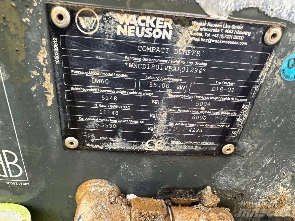 Wacker Neuson Dw60 Demperi za gradilišta