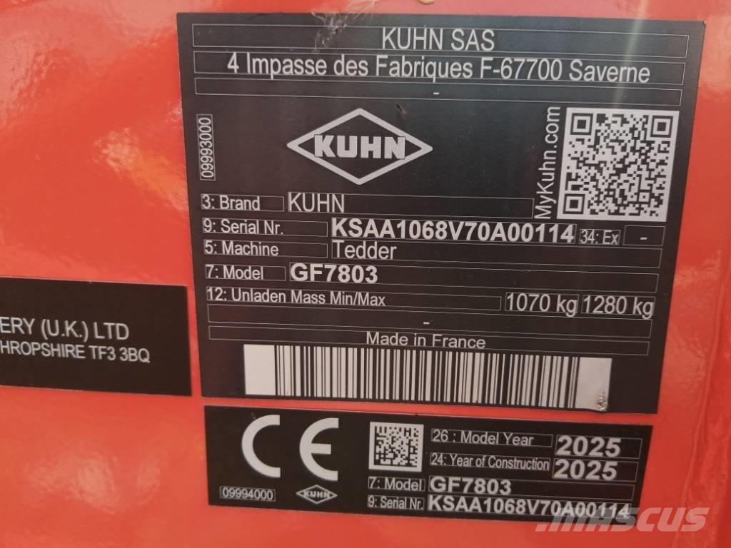 Kuhn GF7803 Okretači i sakupljači sijena