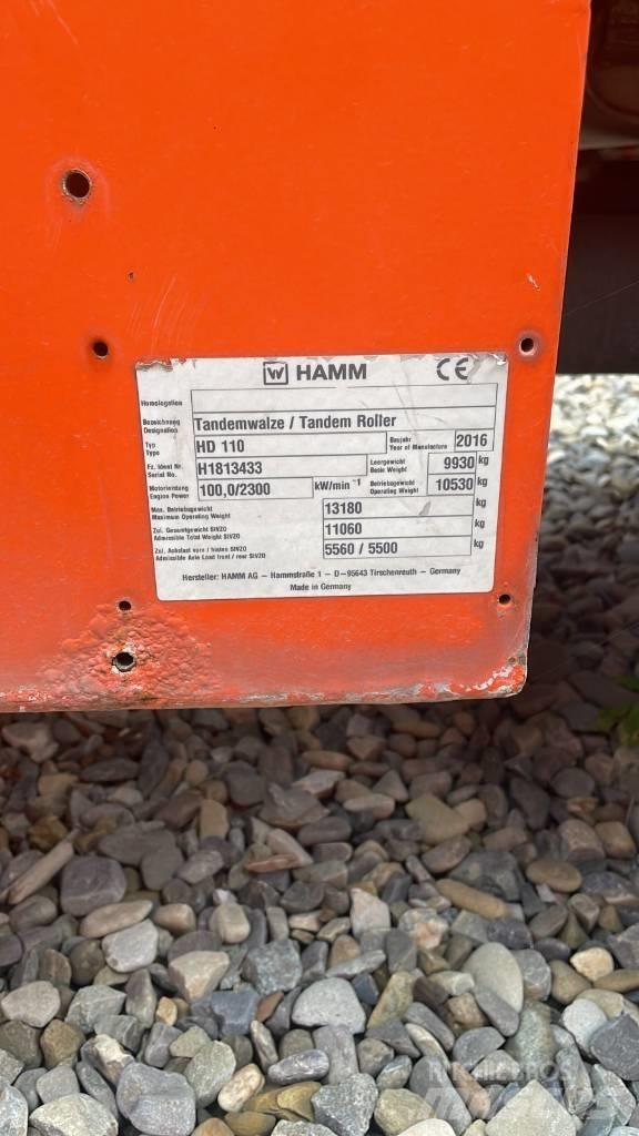 Hamm HD 110 Valjci sa dvojnim bubnjem