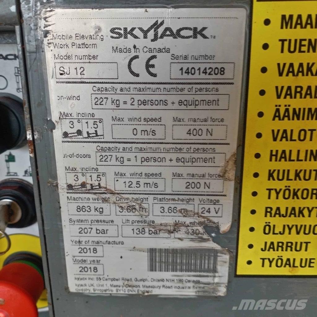 SkyJack SJ 12 Vertikalne radne podizne platforme