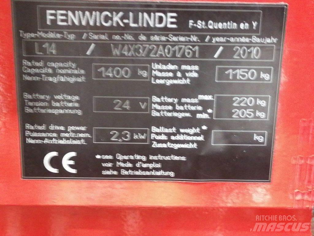Linde L14 Ručni električni viličar