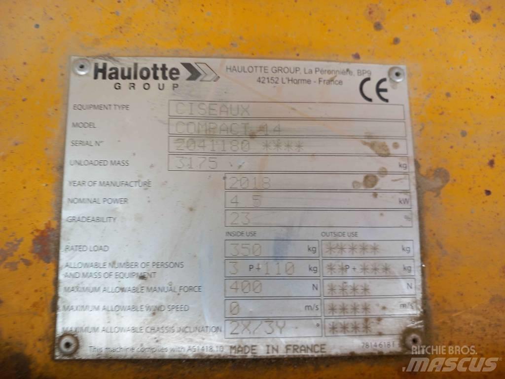 Haulotte Compact 14 Škaraste platforme