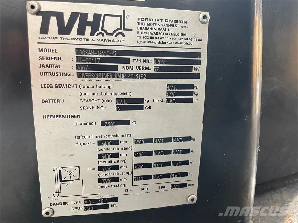 Doosan G35C-5 Plinski viličari