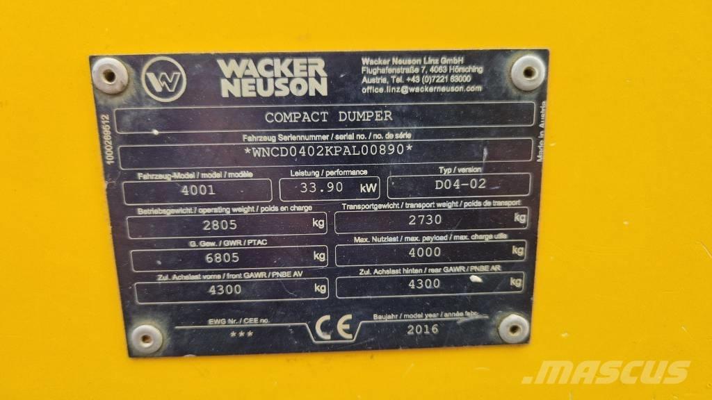 Wacker Neuson 4001 Demperi za gradilišta