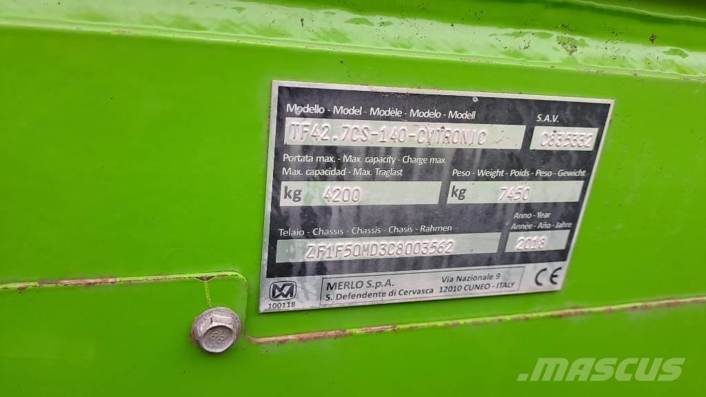 Merlo TF 42.7 CS-140 Teleskopski utovarivači na kotačima