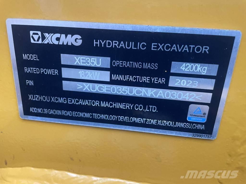 XCMG XE 35 U Mini bageri <7t