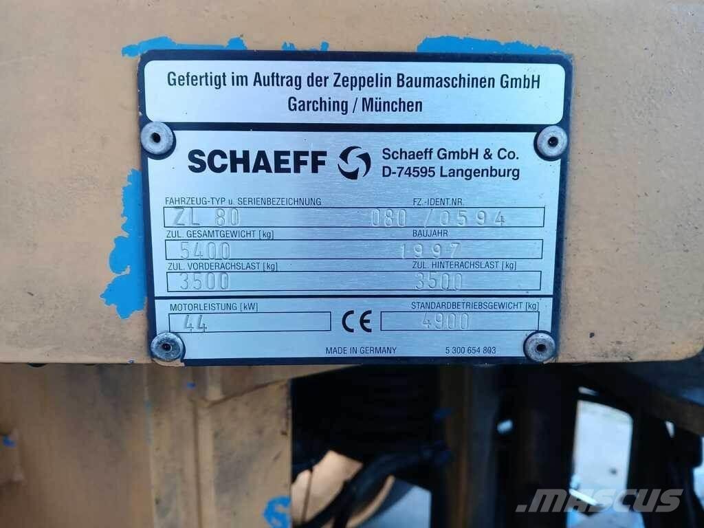 Schaeff ZL 80 Utovarivači na kotačima