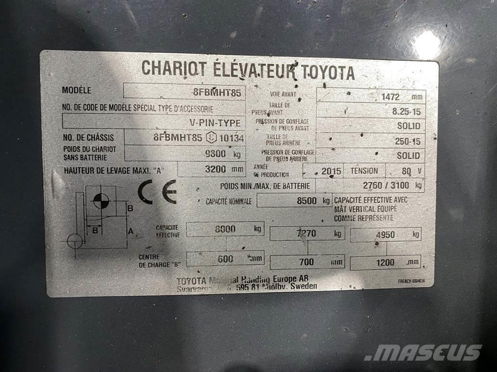Toyota 8FBMHT85 Električni viličari