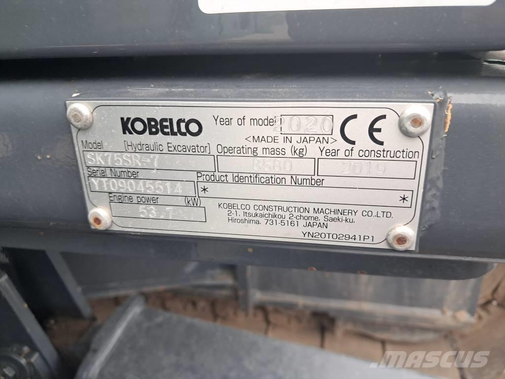 Kobelco SK75SR-7 Midi bageri 7t – 12t