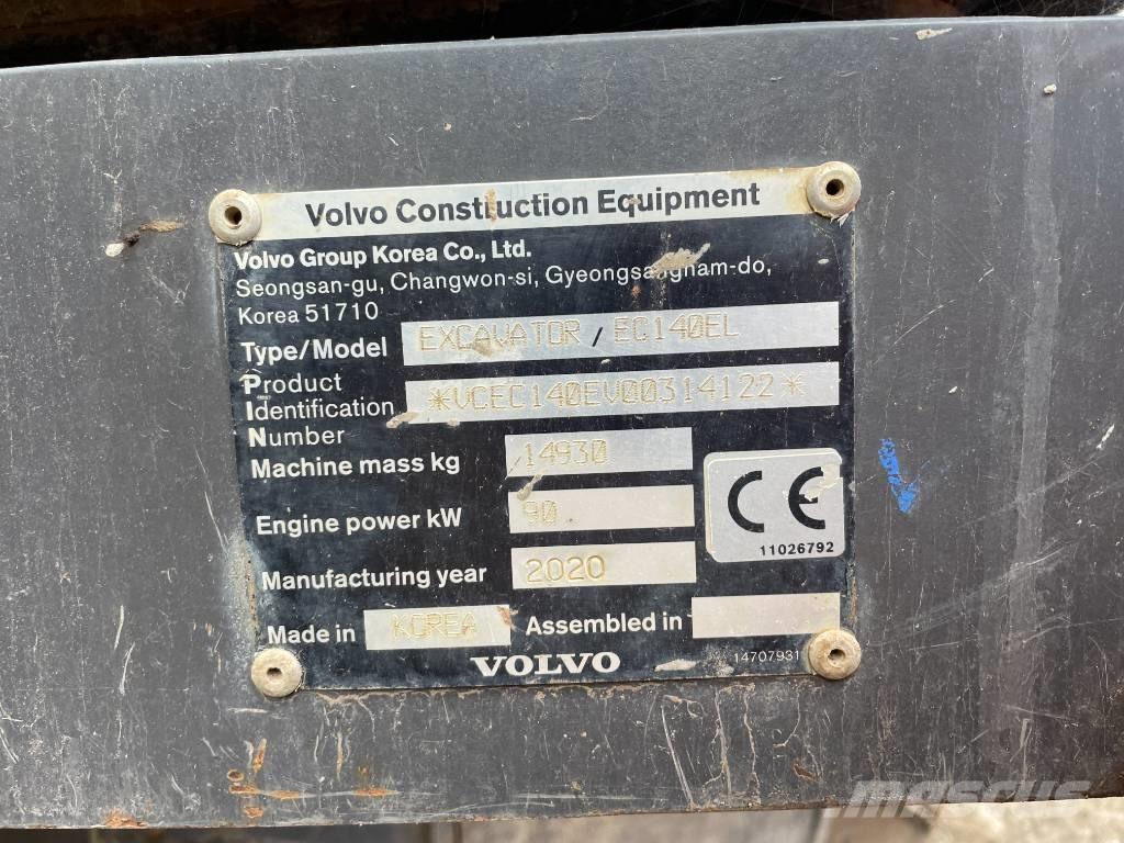 Volvo EC 140 EL Bageri gusjeničari