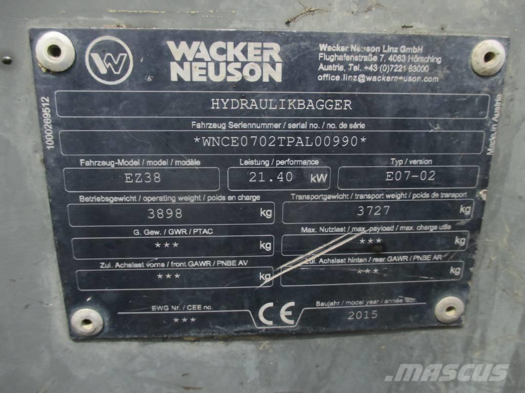 Wacker Neuson EZ 38 Bageri gusjeničari