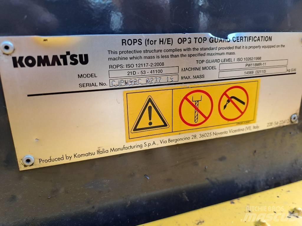 Komatsu PW118MR-11 Bageri na kotačima