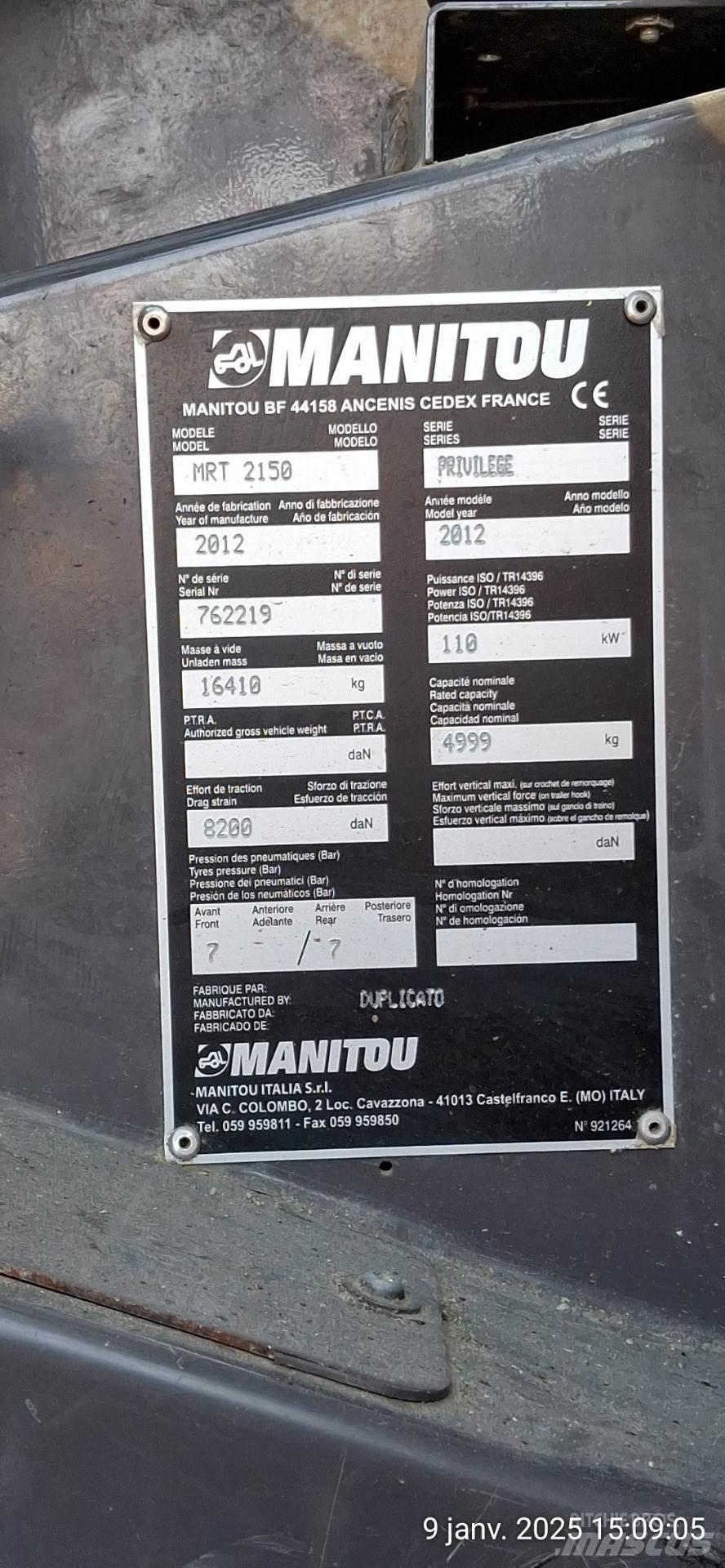 Manitou 2150MRT Teleskopski viličari