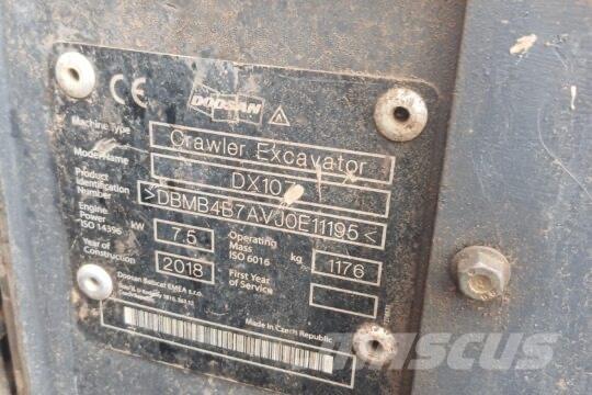 Develon DX 10 Z Mini bageri <7t