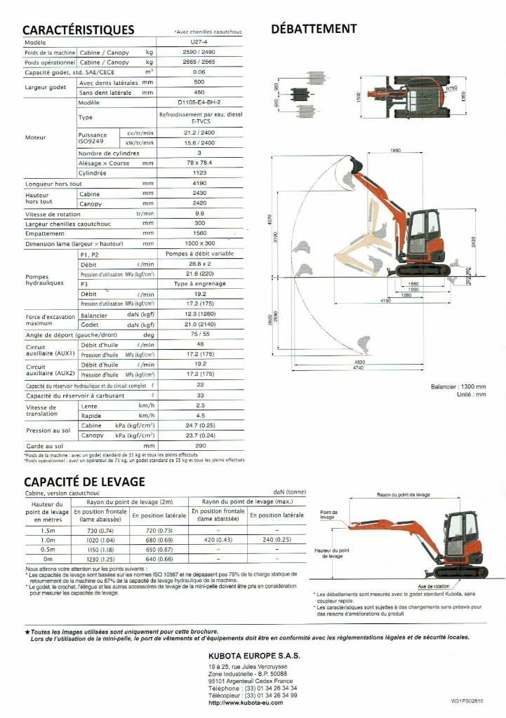 Kubota U 27-4 Mini bageri <7t