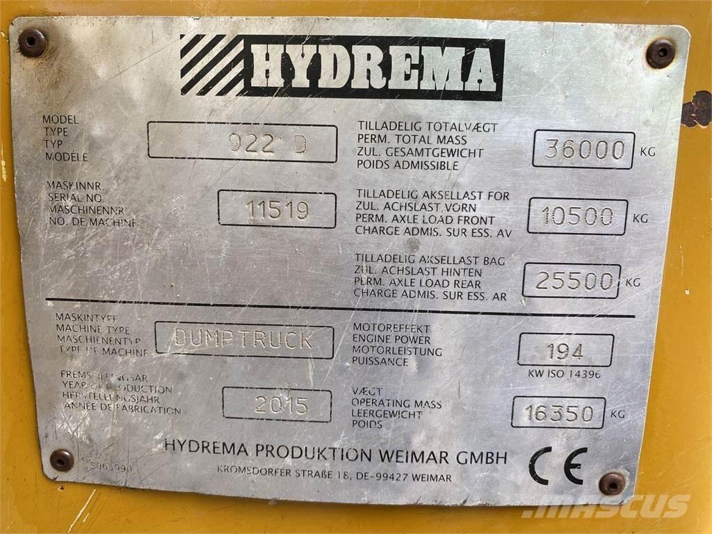 Hydrema 922D Demperi za gradilišta