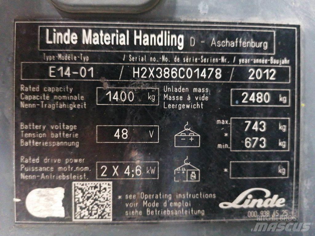 Linde E14-01 Električni viličari