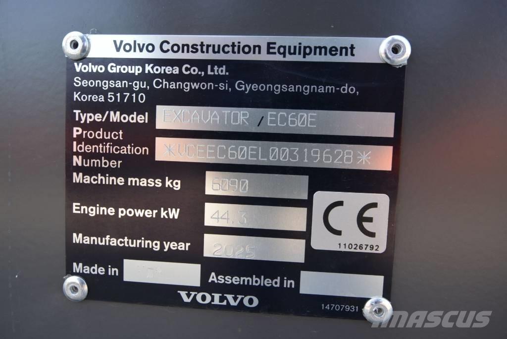 Volvo EC 60 E Mini bageri <7t