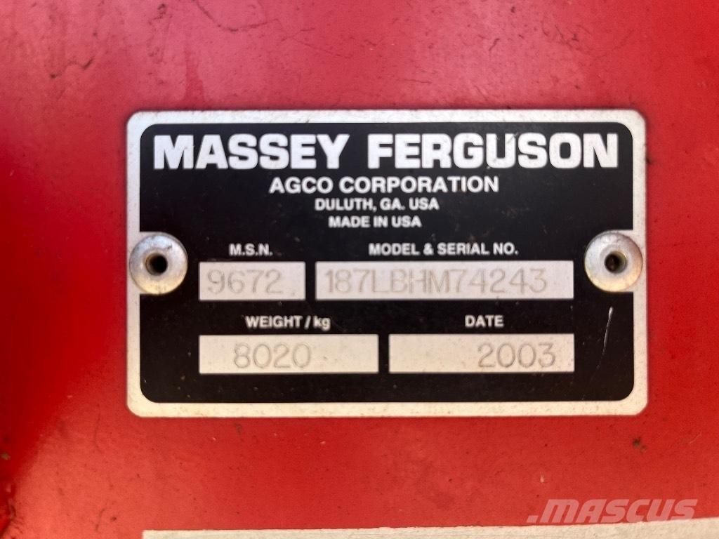 Massey Ferguson 187 Balirke za kockaste bale