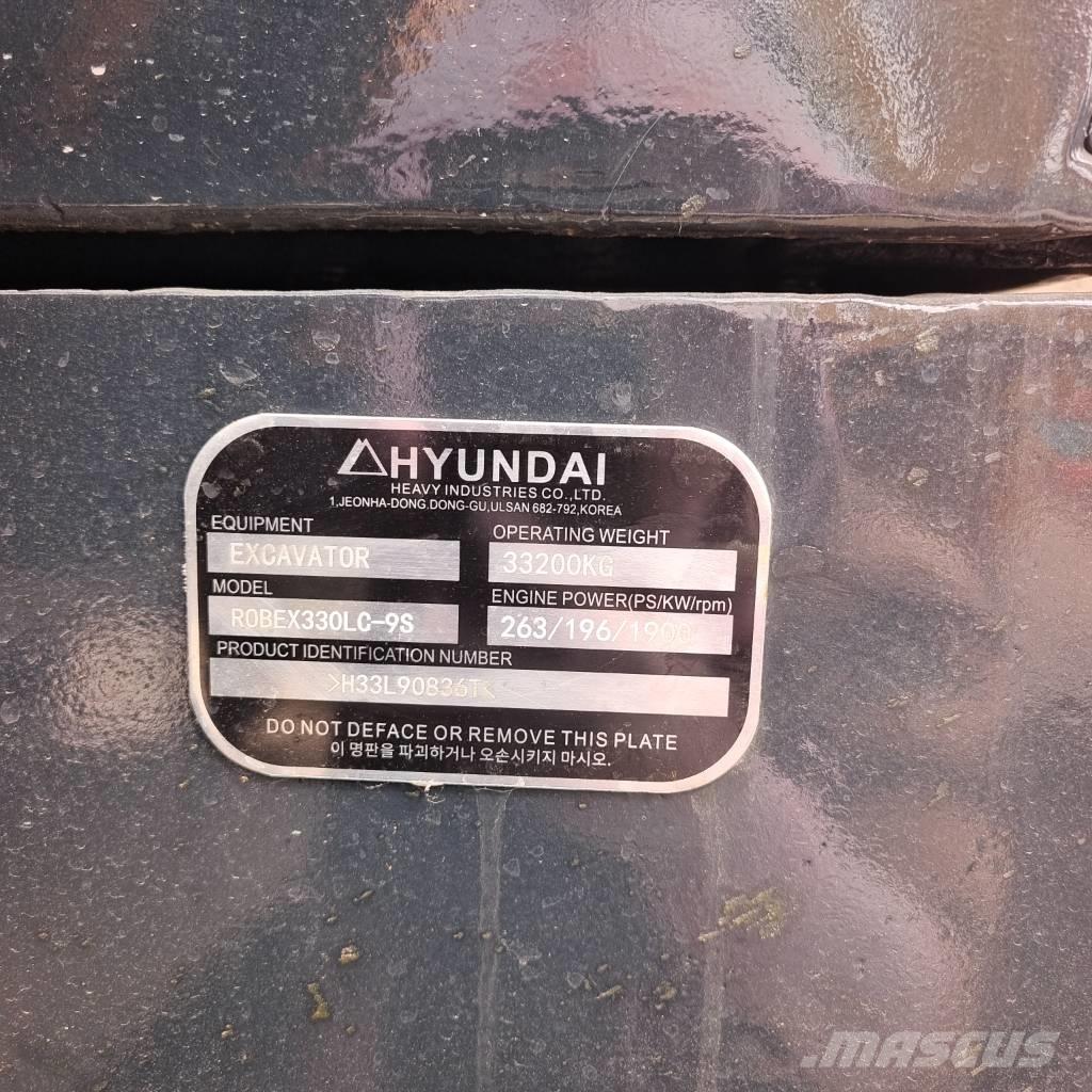 Hyundai 330LC-9T Bageri gusjeničari