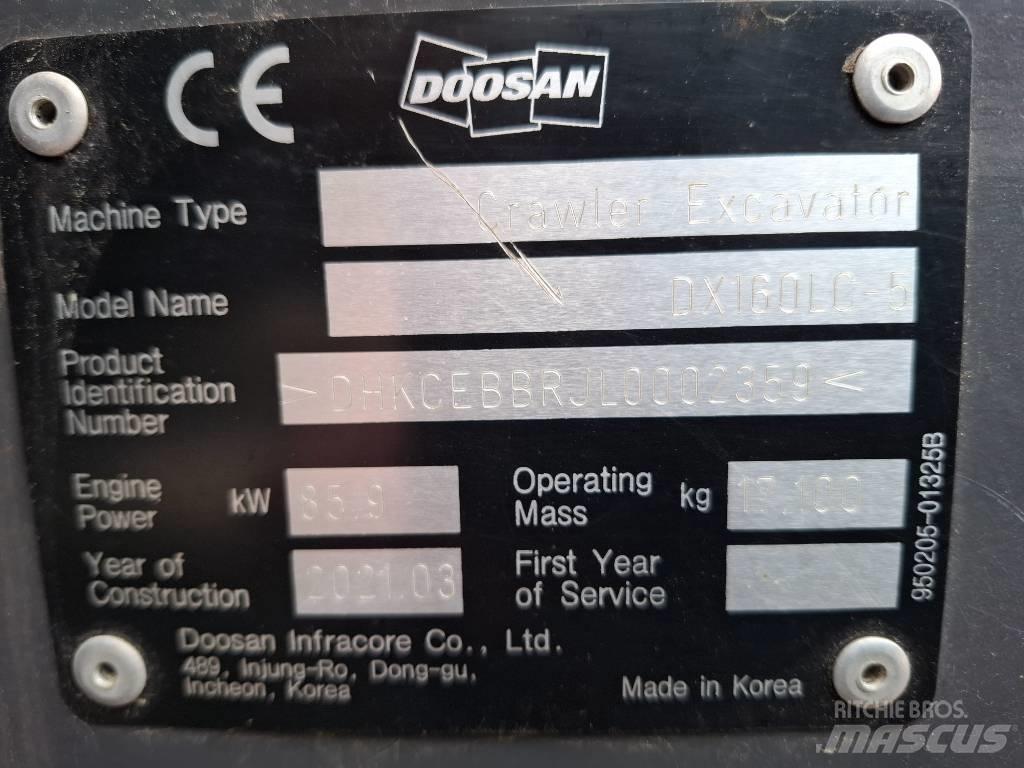 Doosan DX160LC-5 Bageri gusjeničari