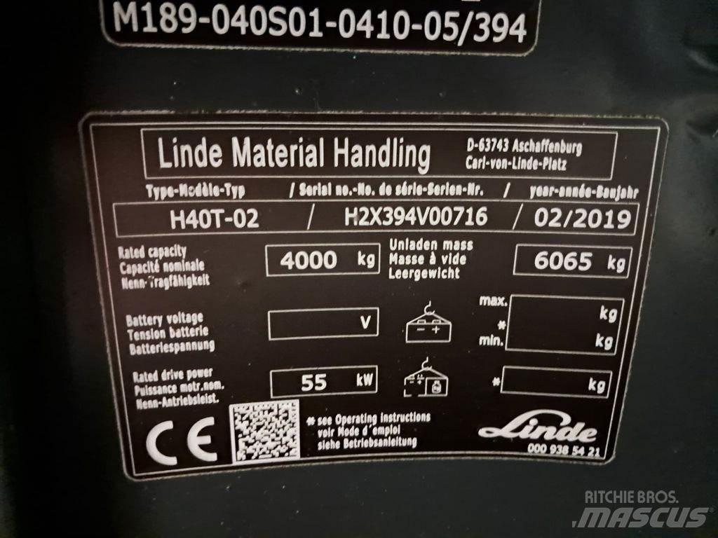 Linde H40T-02 Plinski viličari