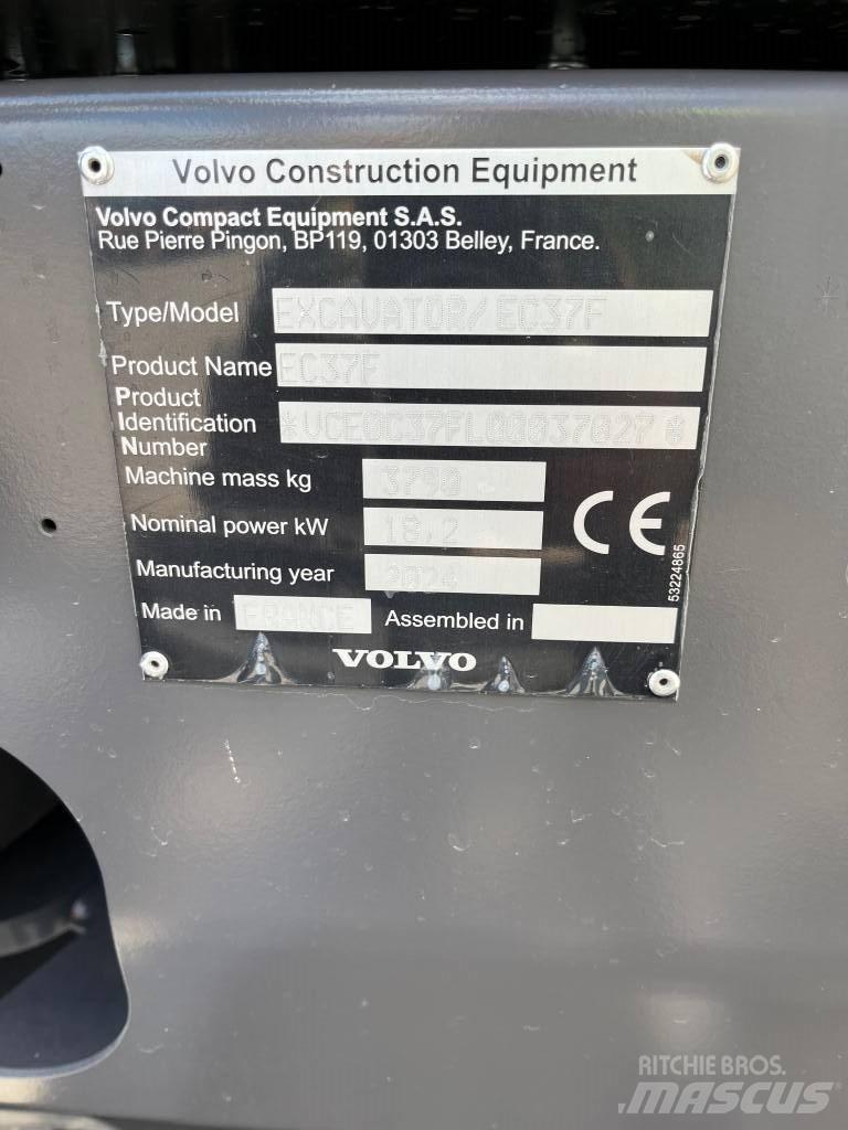 Volvo EC37F Mini bageri <7t