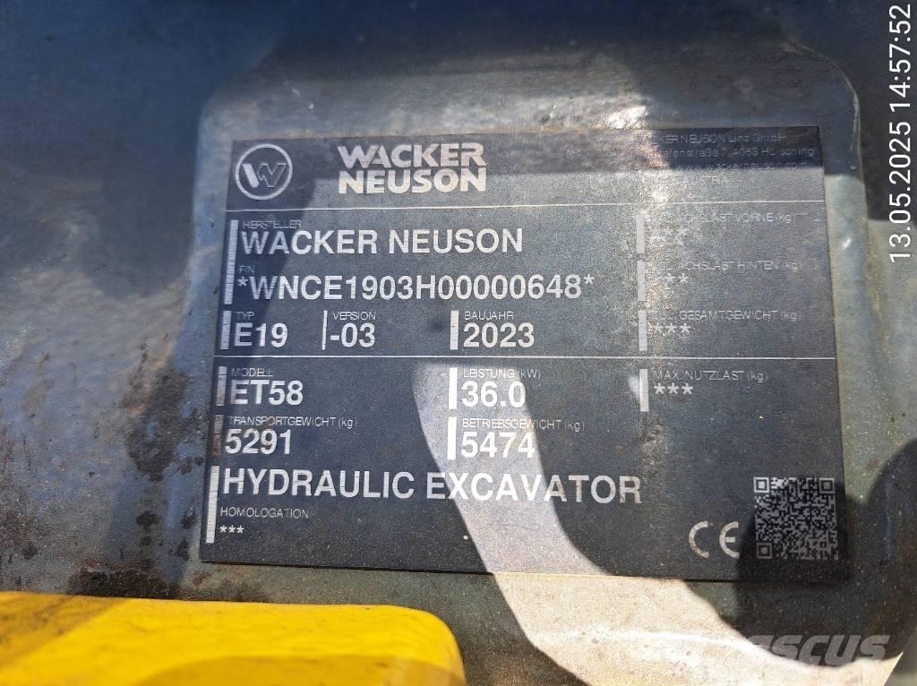 Wacker Neuson ET58 Bageri gusjeničari