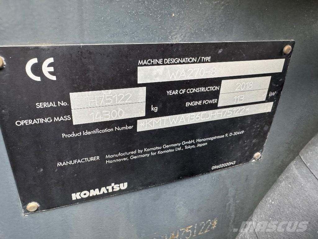 Komatsu WA 270-8 Utovarivači na kotačima