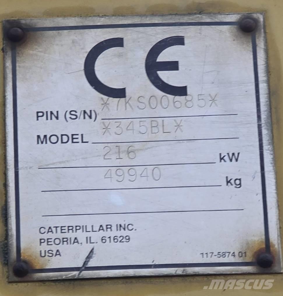 CAT 345 B L Bageri gusjeničari