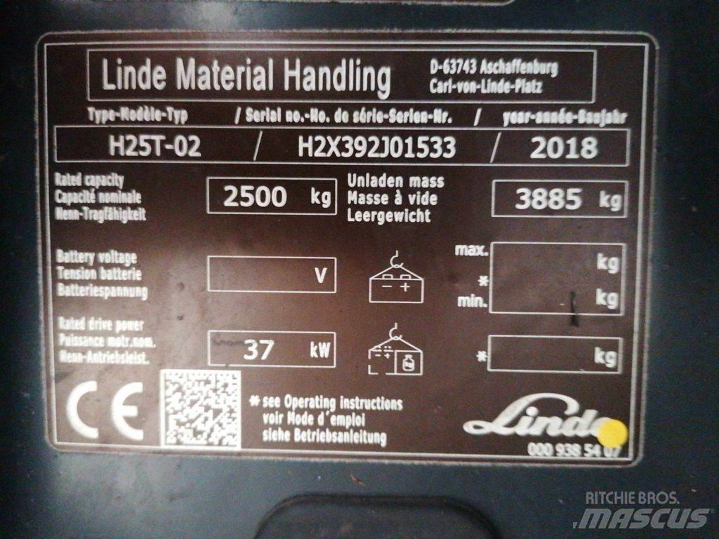 Linde H25T-02 Plinski viličari