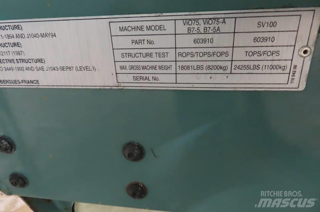 Yanmar Vio 75 Kabine i unutrašnjost